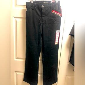 lee Comfort Fit waist straight leg black pants Size 10 Medium(New)